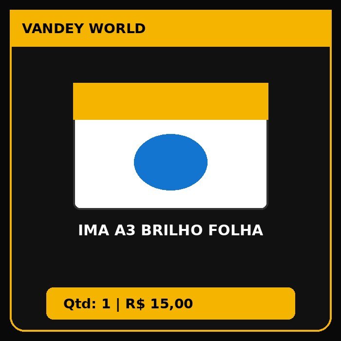 IMA A3 BRILHO folha