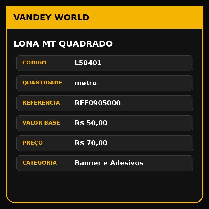 LONA MT QUADRADO