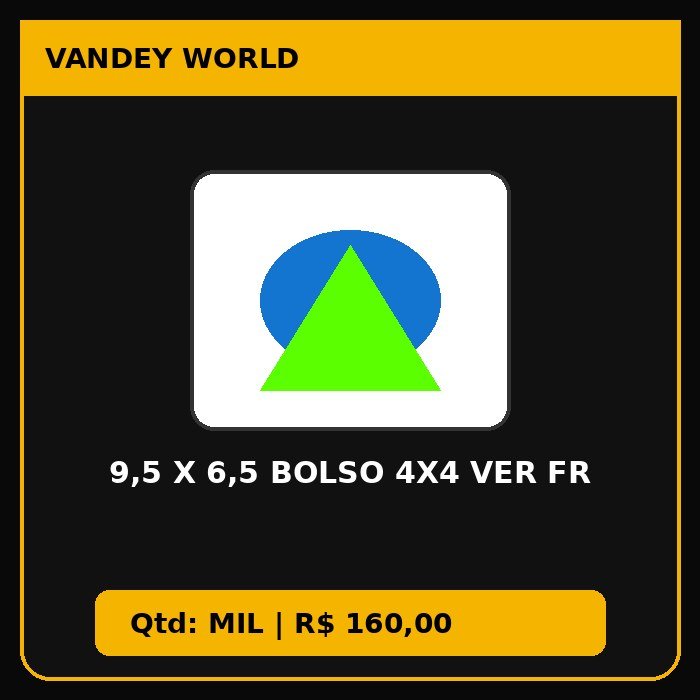 9,5 X 6,5 BOLSO 4X4 VER FR