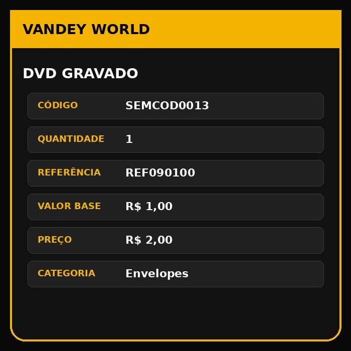 DVD GRAVADO