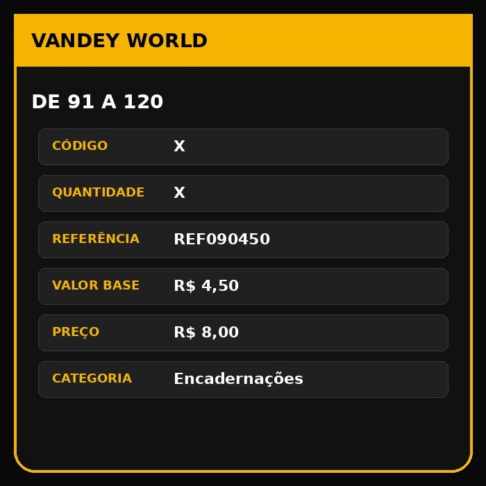 DE 91 A 120