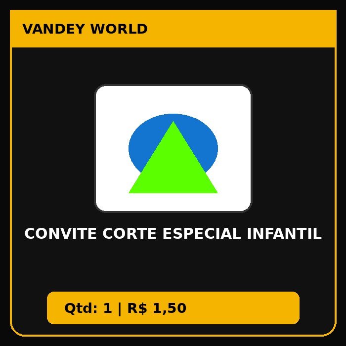 CONVITE CORTE ESPECIAL INFANTIL